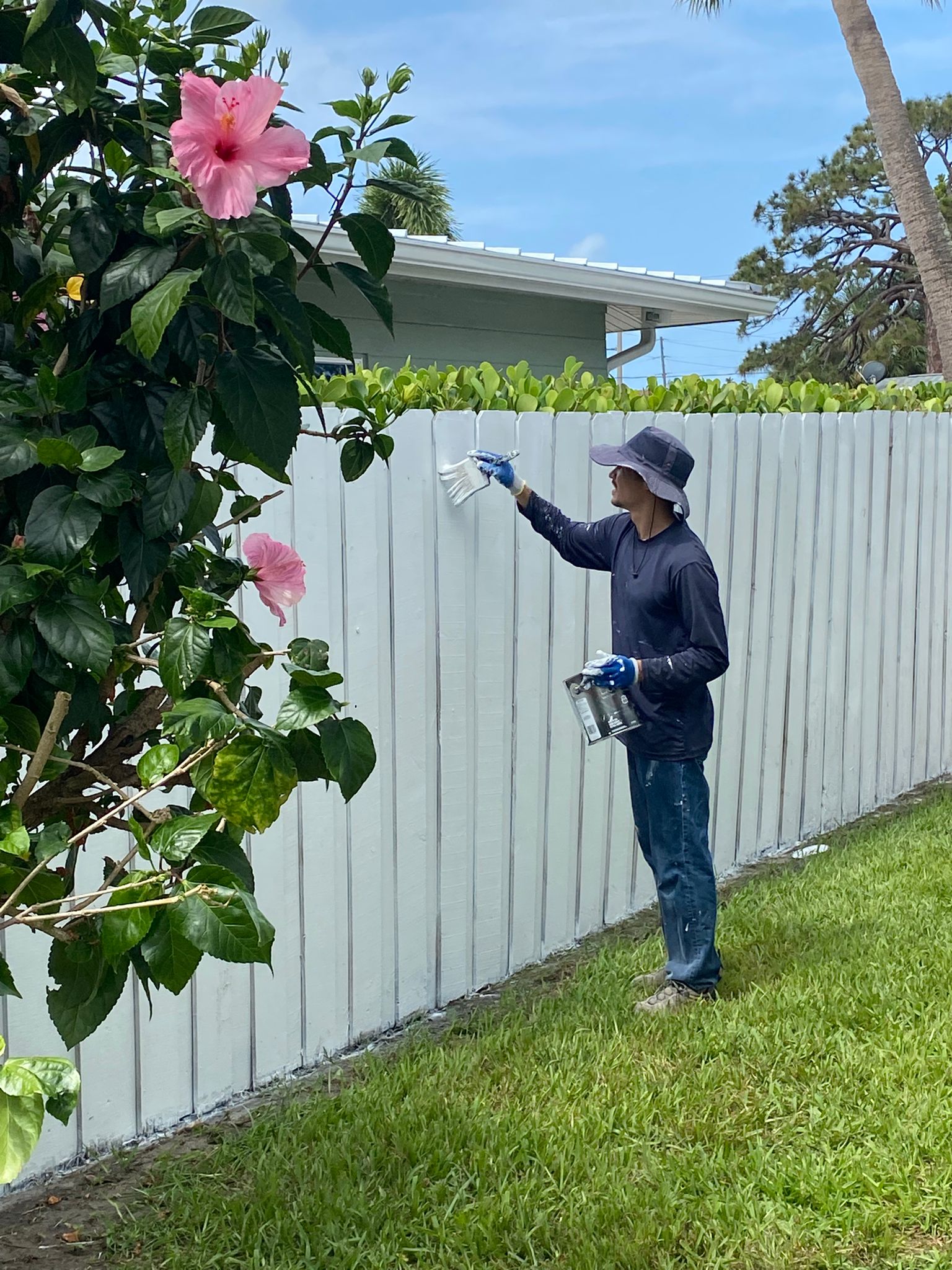 Fence painting project by TBF Painting