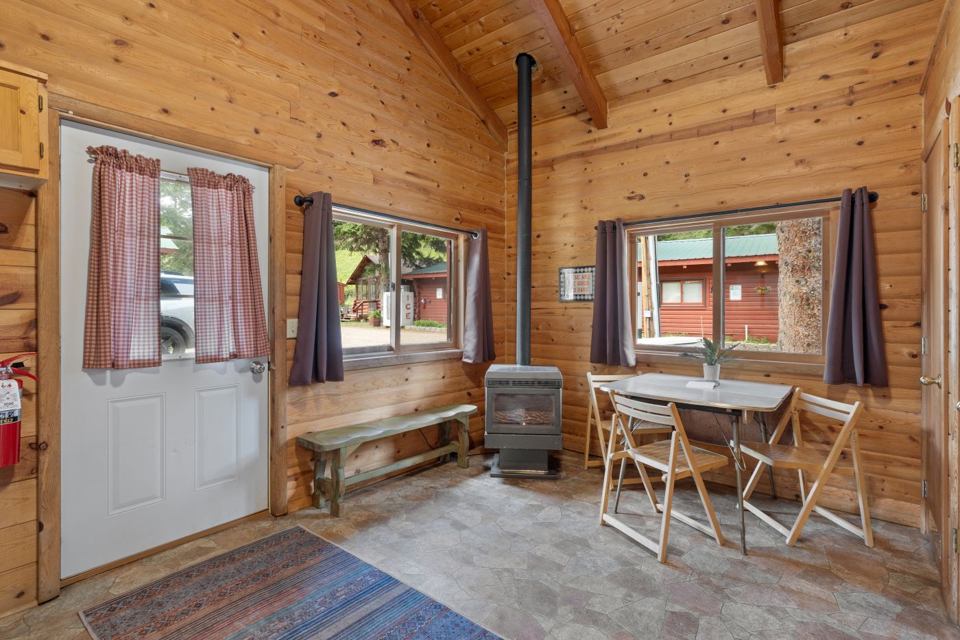Log Hut Cabin Entry way