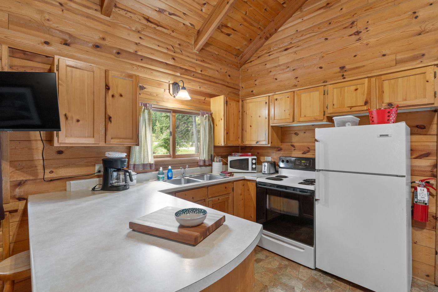 Log Hut Kitchen