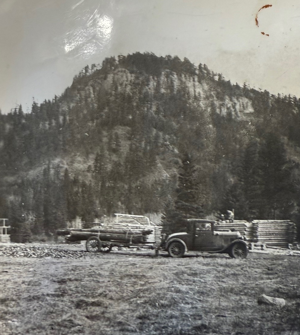 Before heavy equipment, every log was hauled, stacked, and shaped by hand.