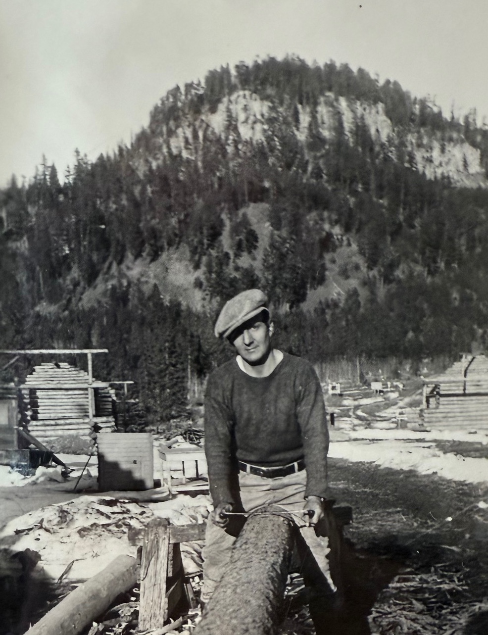 Countless hours were spent cutting, moving, and fitting the logs that became Wickiup.
