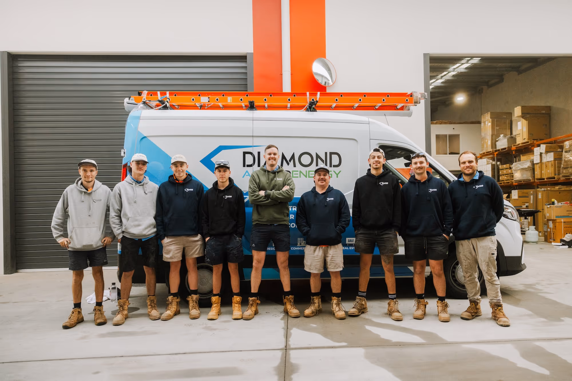 Diamond Air & Energy service van in Brisbane
