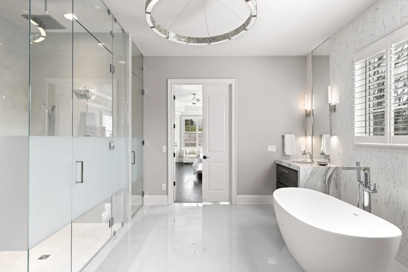 Luxury bathroom remodel in a Brentwood, TN home by Sebring Design Build