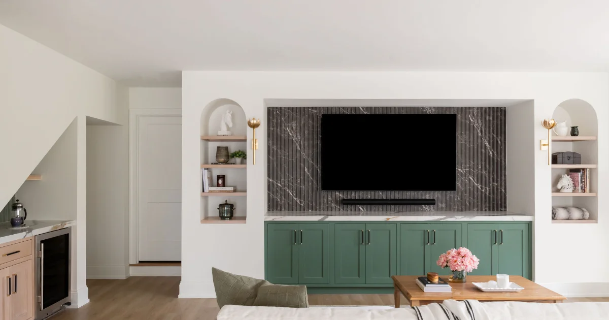 Finished basement remodel in a Brentwood, TN home by Sebring Design Build