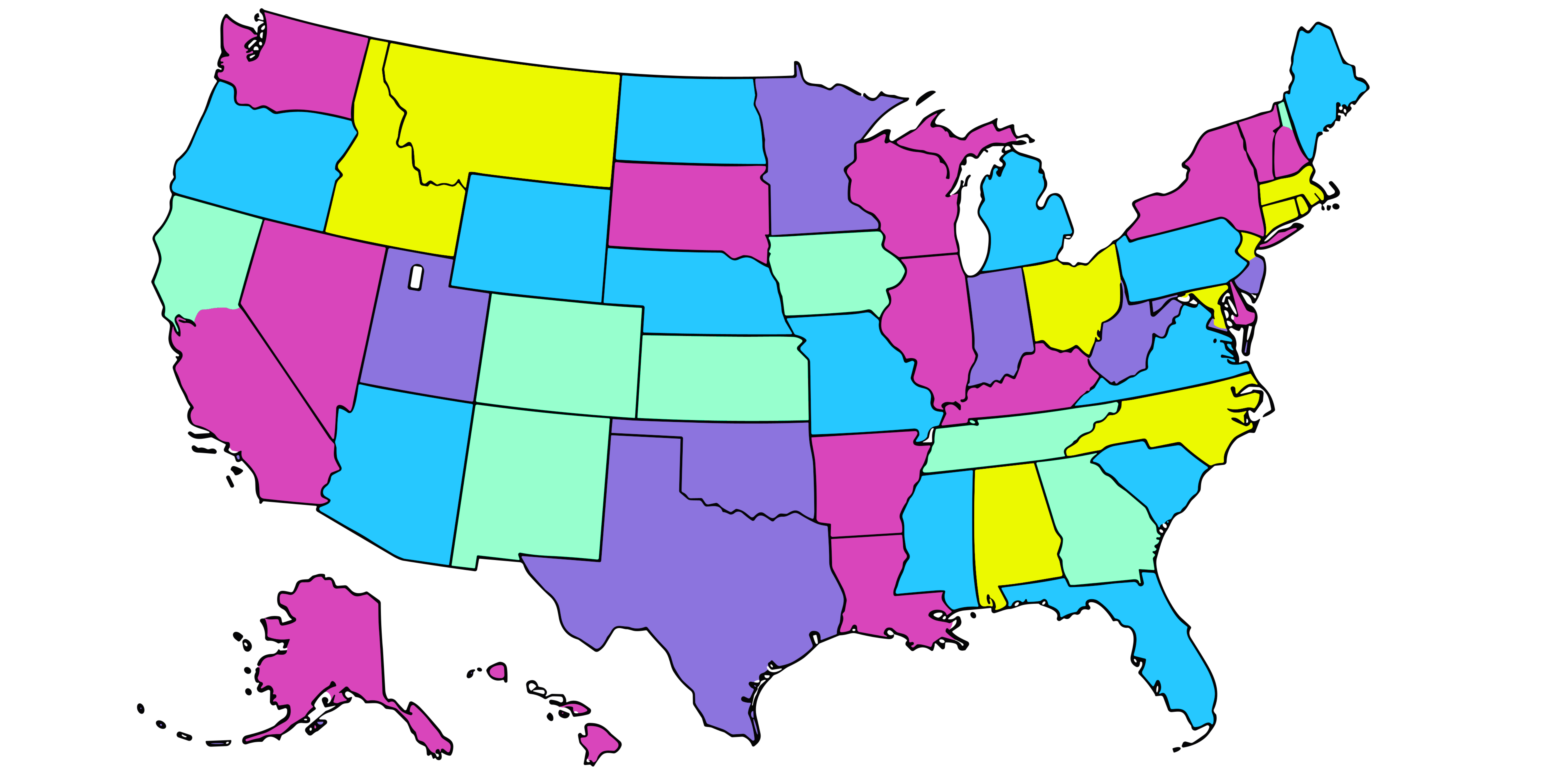 Map of the United States