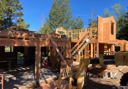 A Custom Home Being Built in Sunriver by Nolte
