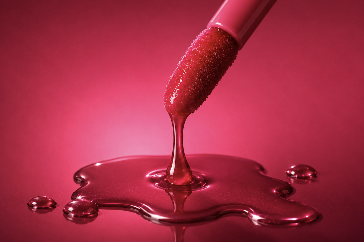 Glass gloss beauty content