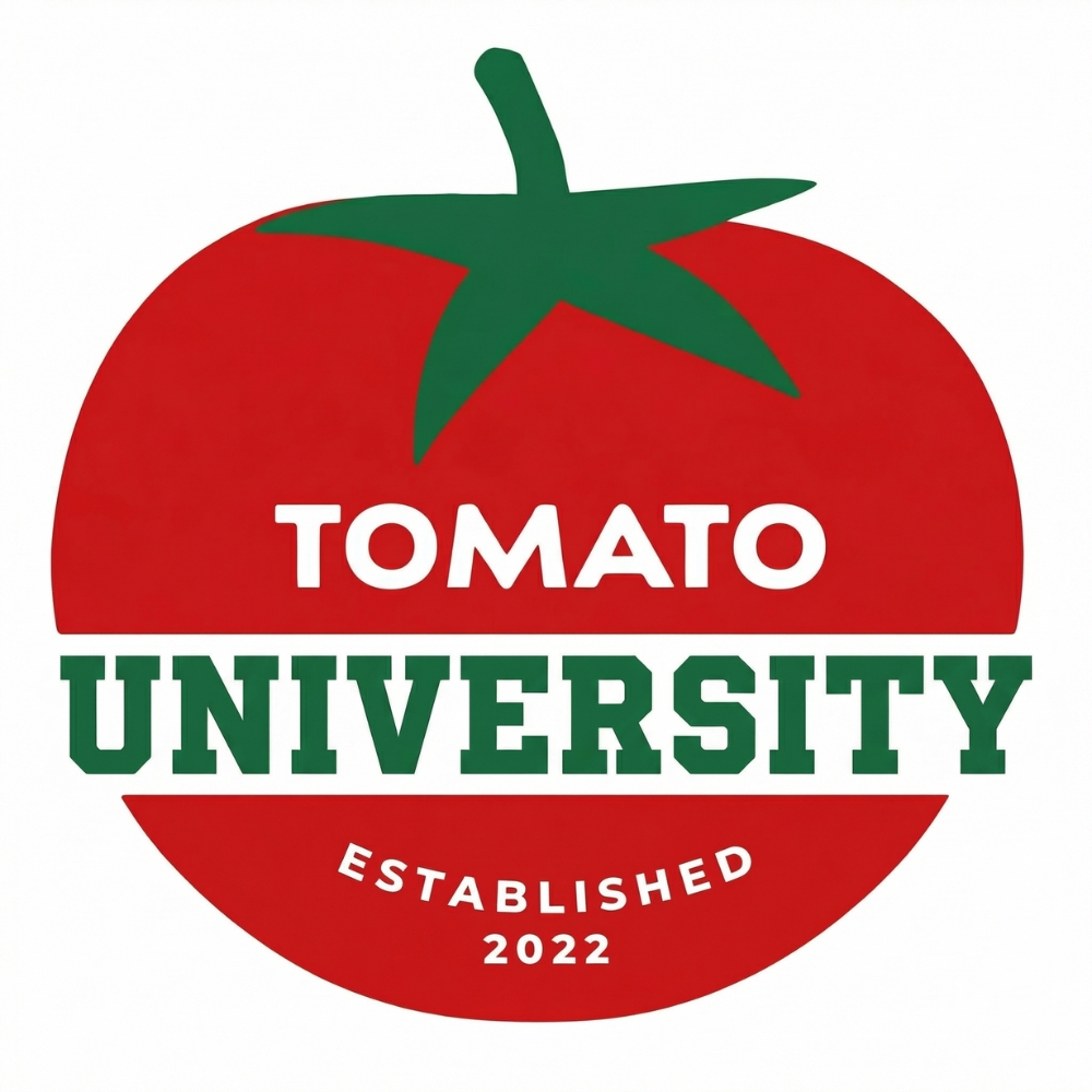 Redesigned Tomato University logo
