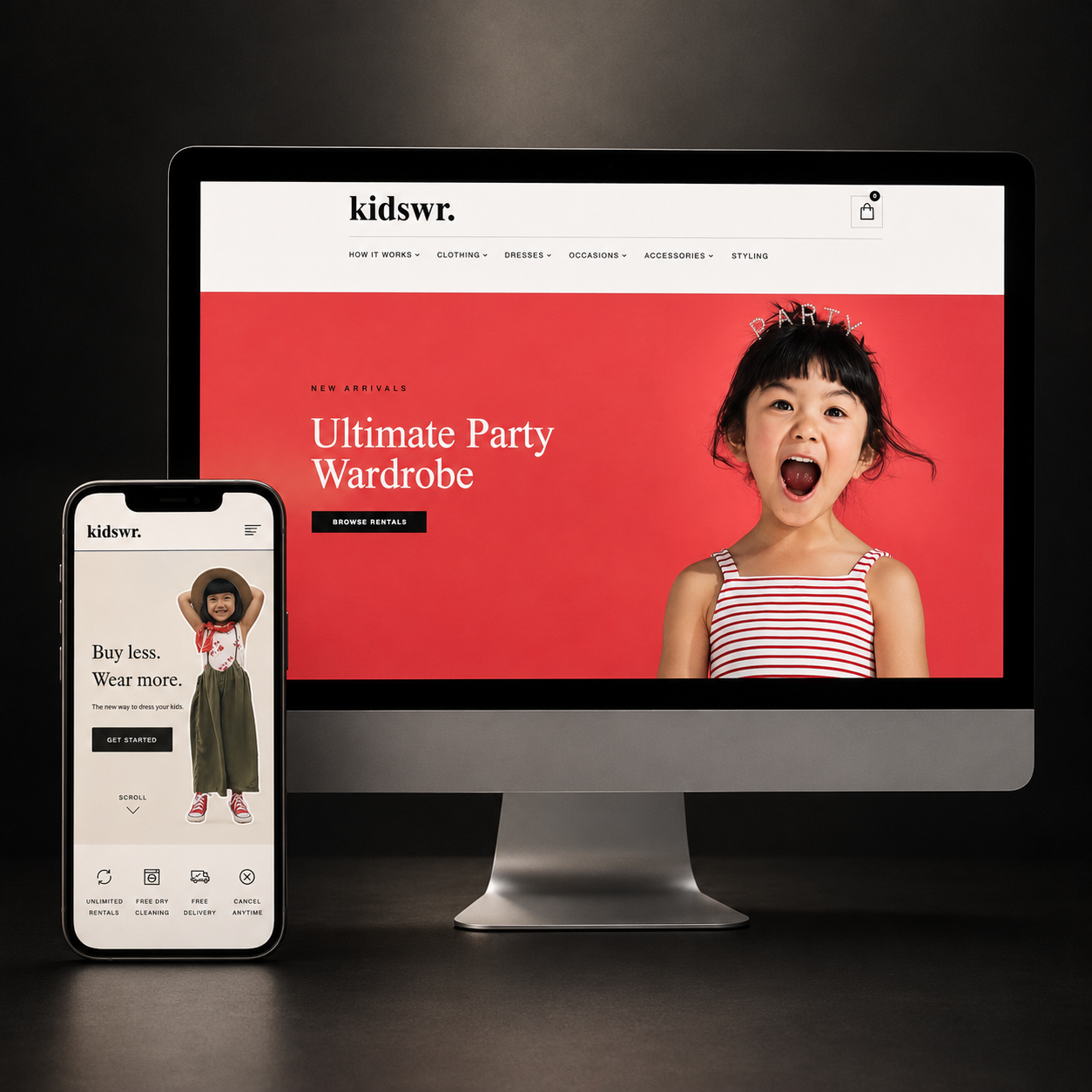 kidswr. website — before