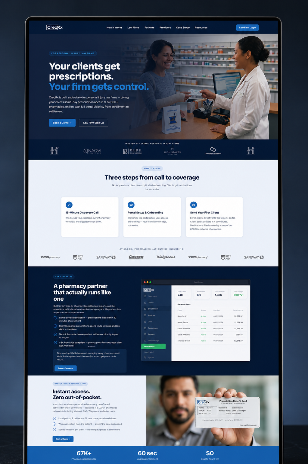 CreoRx website — after