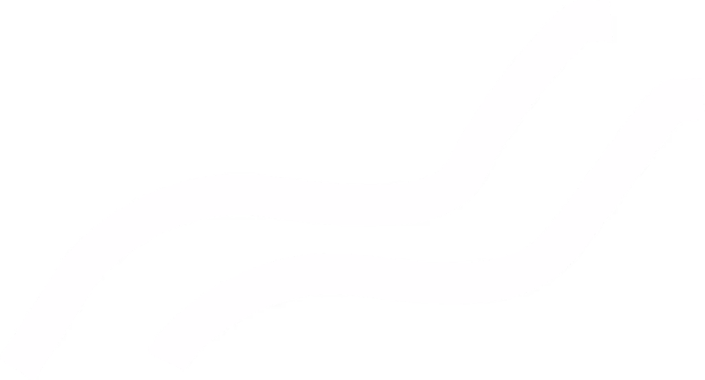 Two white arrows curving upward on a transparent background.