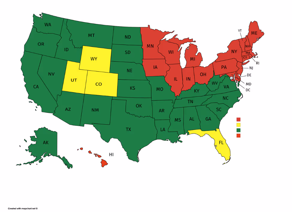 A map showing the potential growth offered by underserved areas