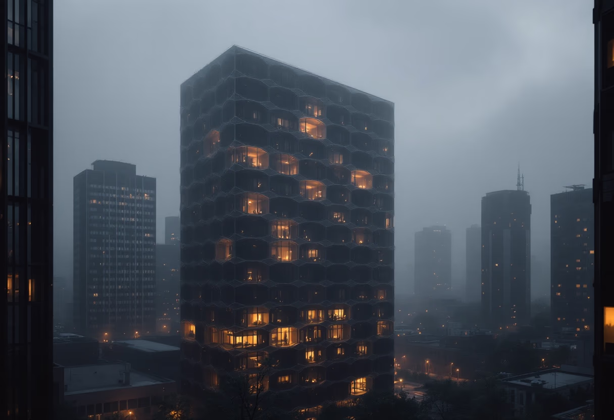 image of company headquarters in an ecofriendly city (for a green tech/cleantech company)