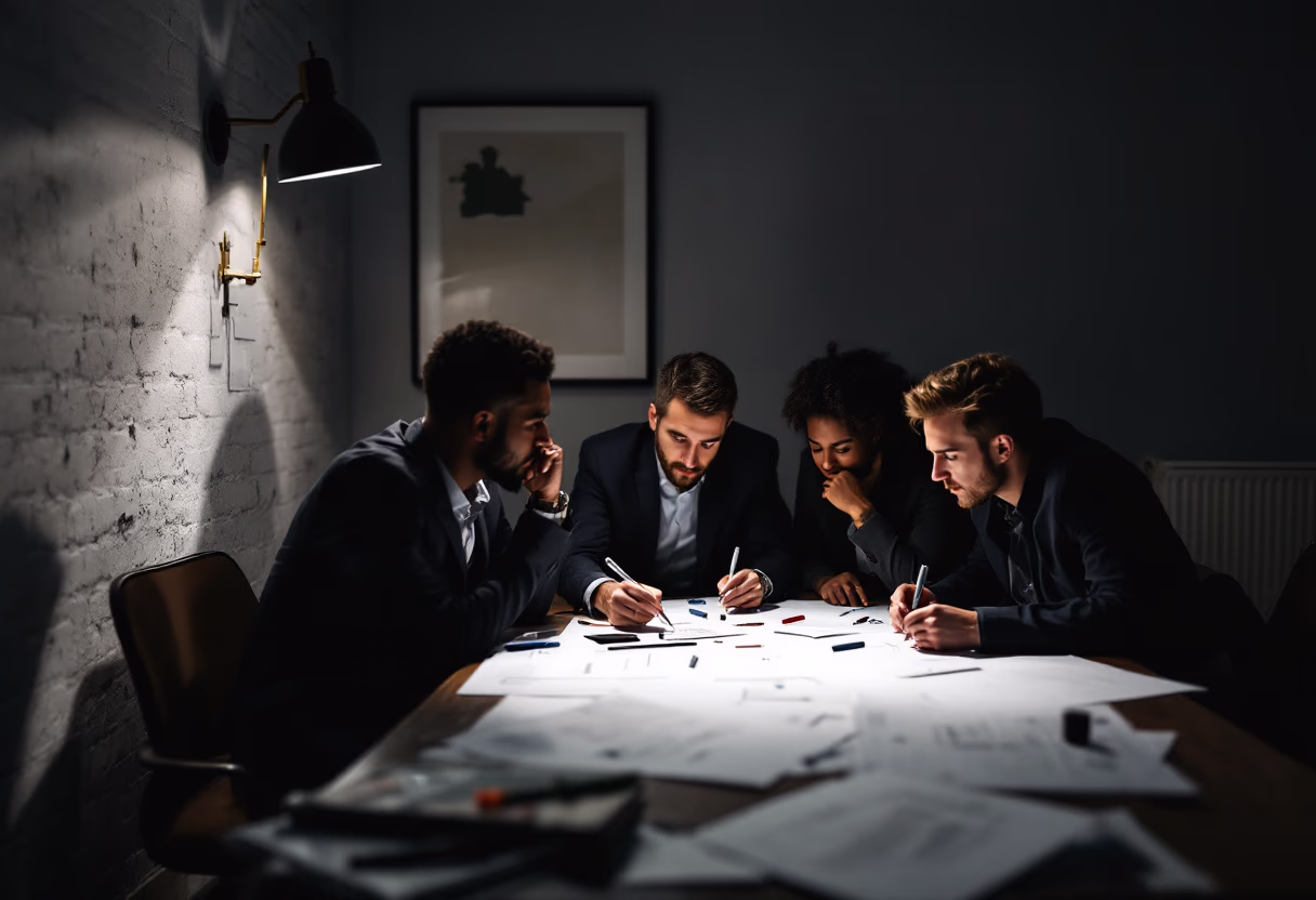 image of a teambuilding activity (for a consulting firm)