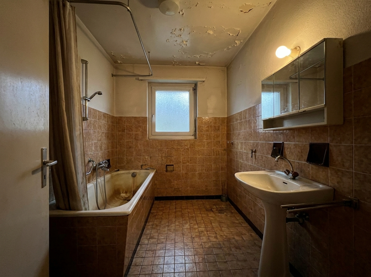 Badezimmer vor dem Umbau