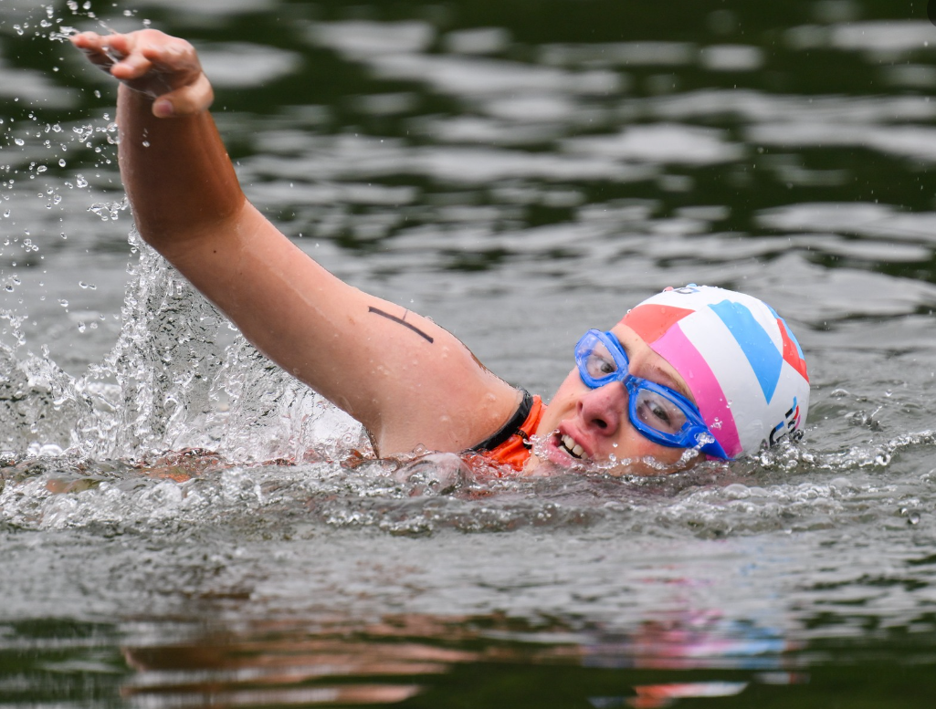 DASA adaptive swimmer mid-stroke