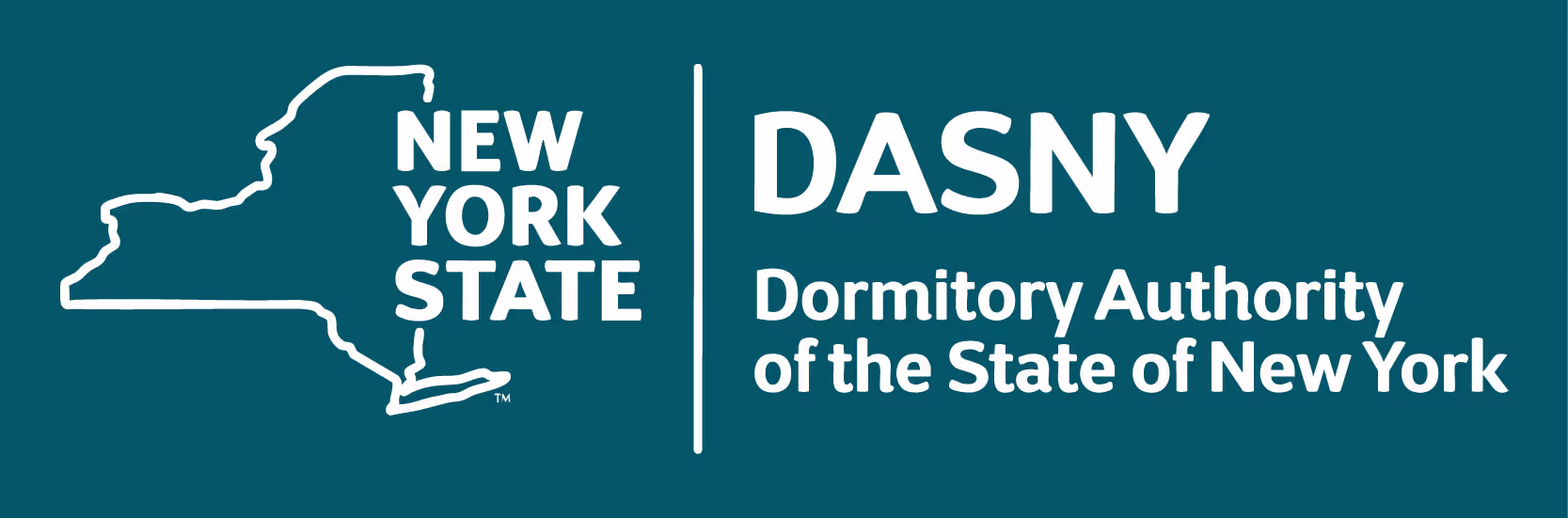 Dormitory Authority of the State of New York (DASNY) official logo.