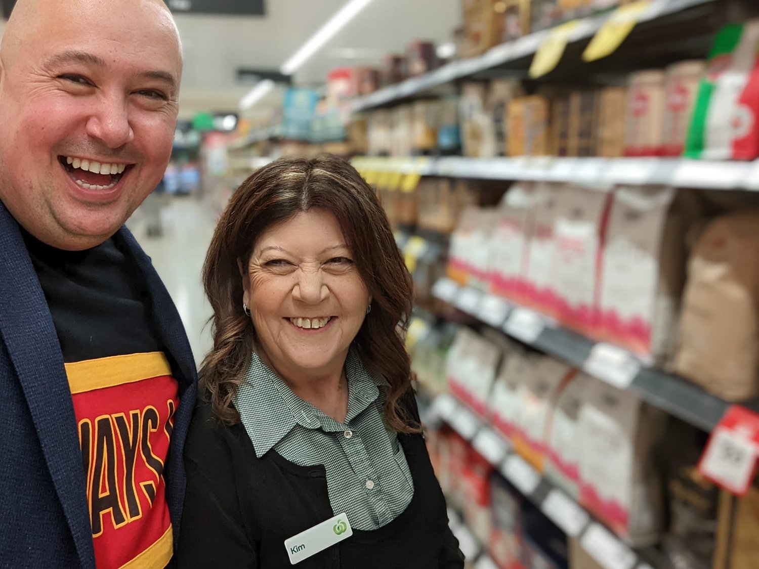 Filming with mum for Woolworths and DHUWA Coffee