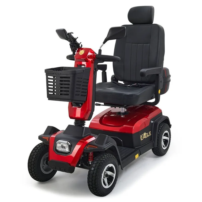 Golden Eagle heavy duty outdoor mobility scooter with a full-size seat and suspension.
