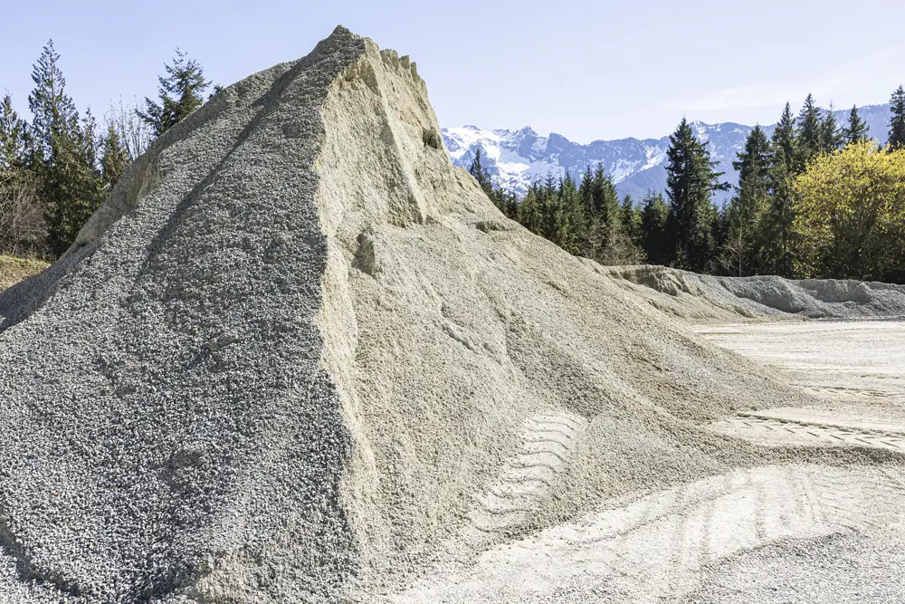 Pile of 5/8" minus gravel for sale | Skaglund Quarry | Arlington, WA
