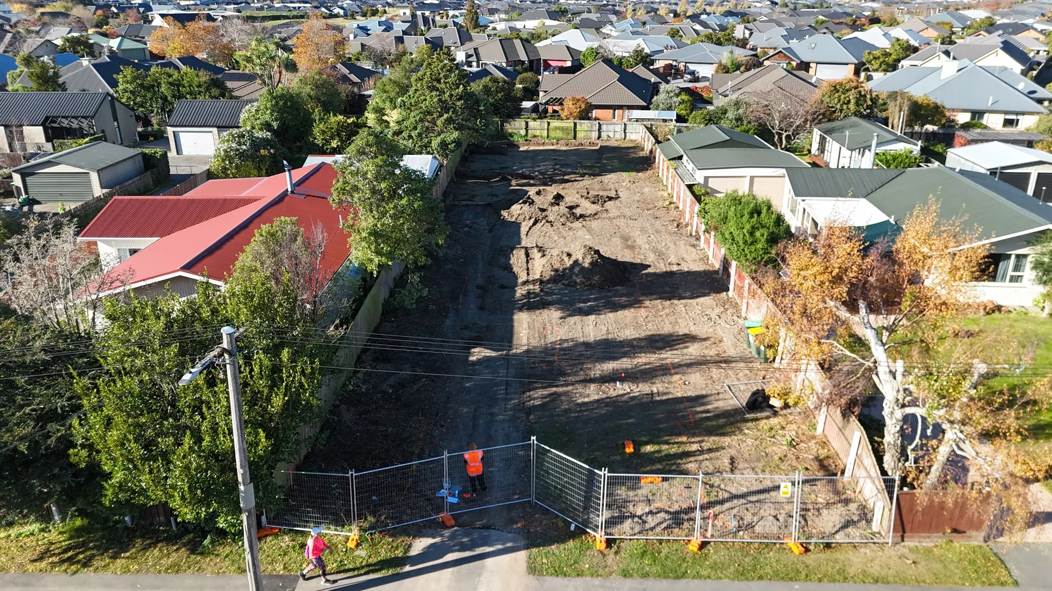 Contaminated land remediation in progress Christchurch