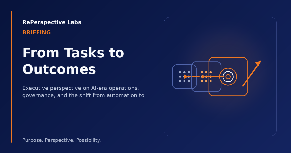 From Tasks to Outcomes: Rethinking Work in the AI Era