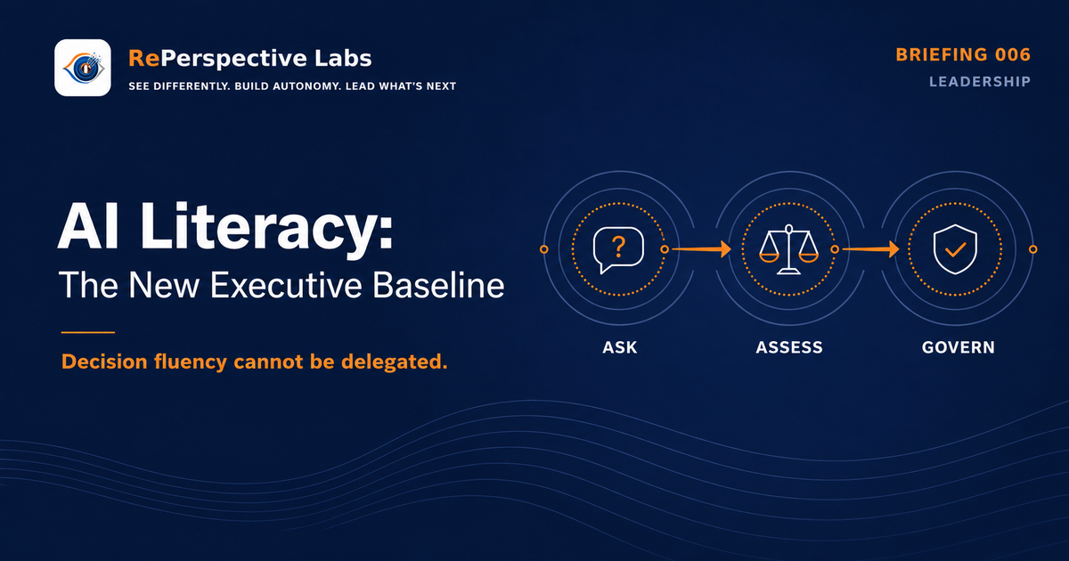 AI Literacy: The New Executive Baseline