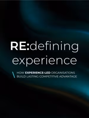 Book cover of "Re:defining experience" by Amy Pirie
