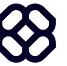 Abstract geometric logo made of four rounded diamond shapes forming a symmetrical pattern.