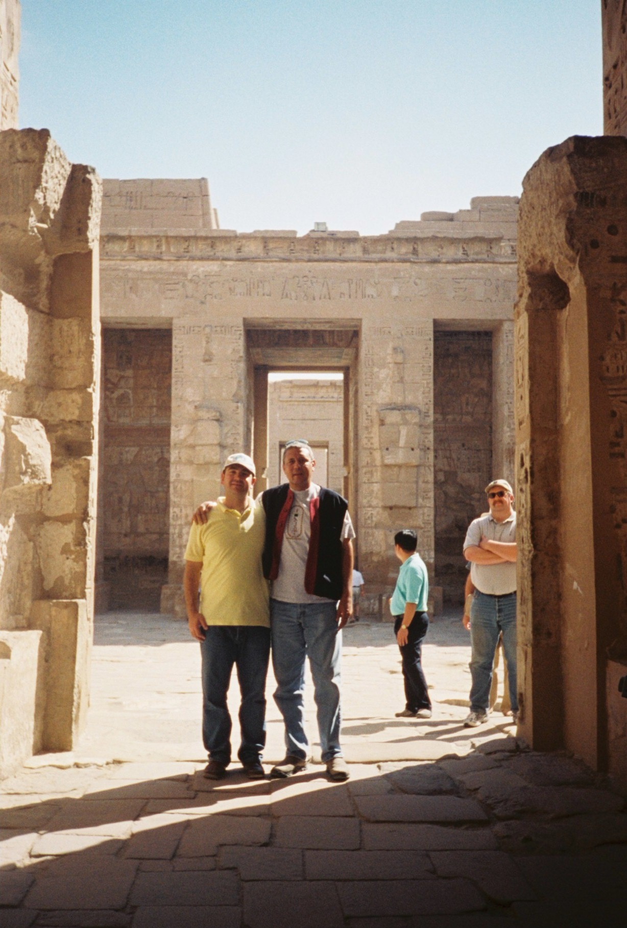 Stone reliefs at Medinet Habu, Luxor — from the founder's archive, 2003