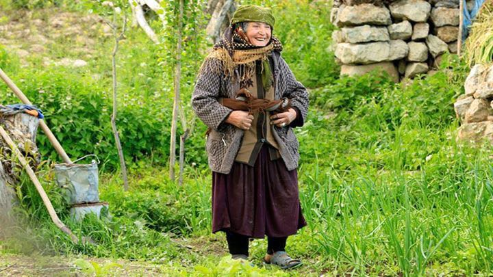 In her garden, in a high mountain village of the Caucasus — from the founder's archive, 2016