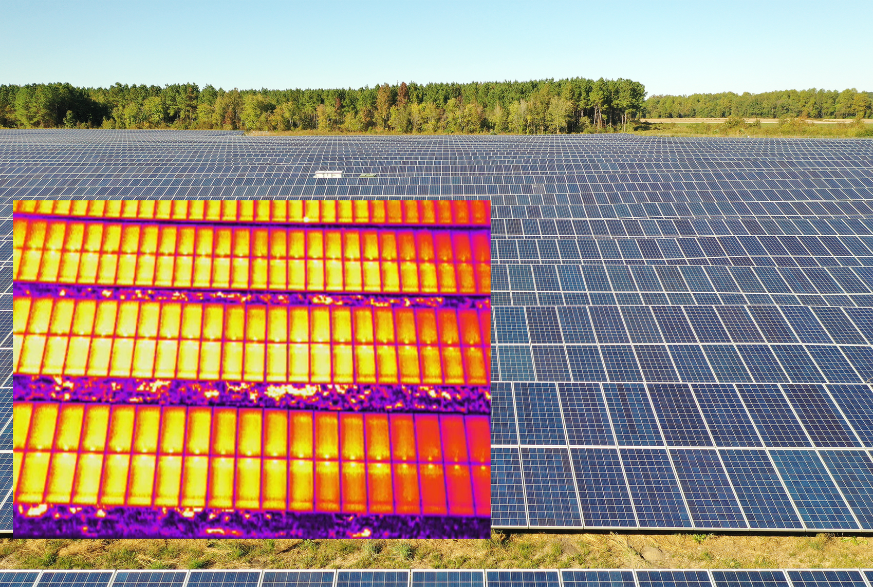 Solar construction progress monitoring