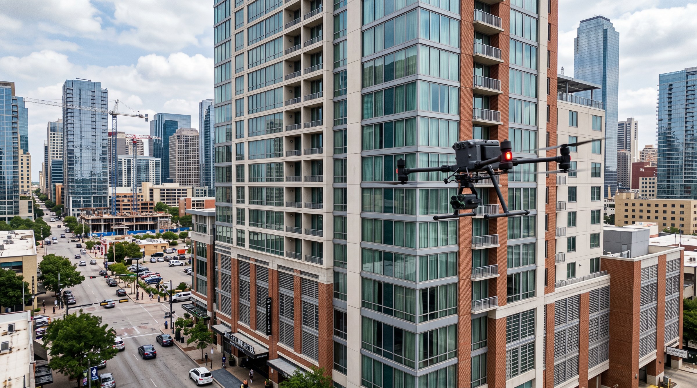 Facade drone inspection