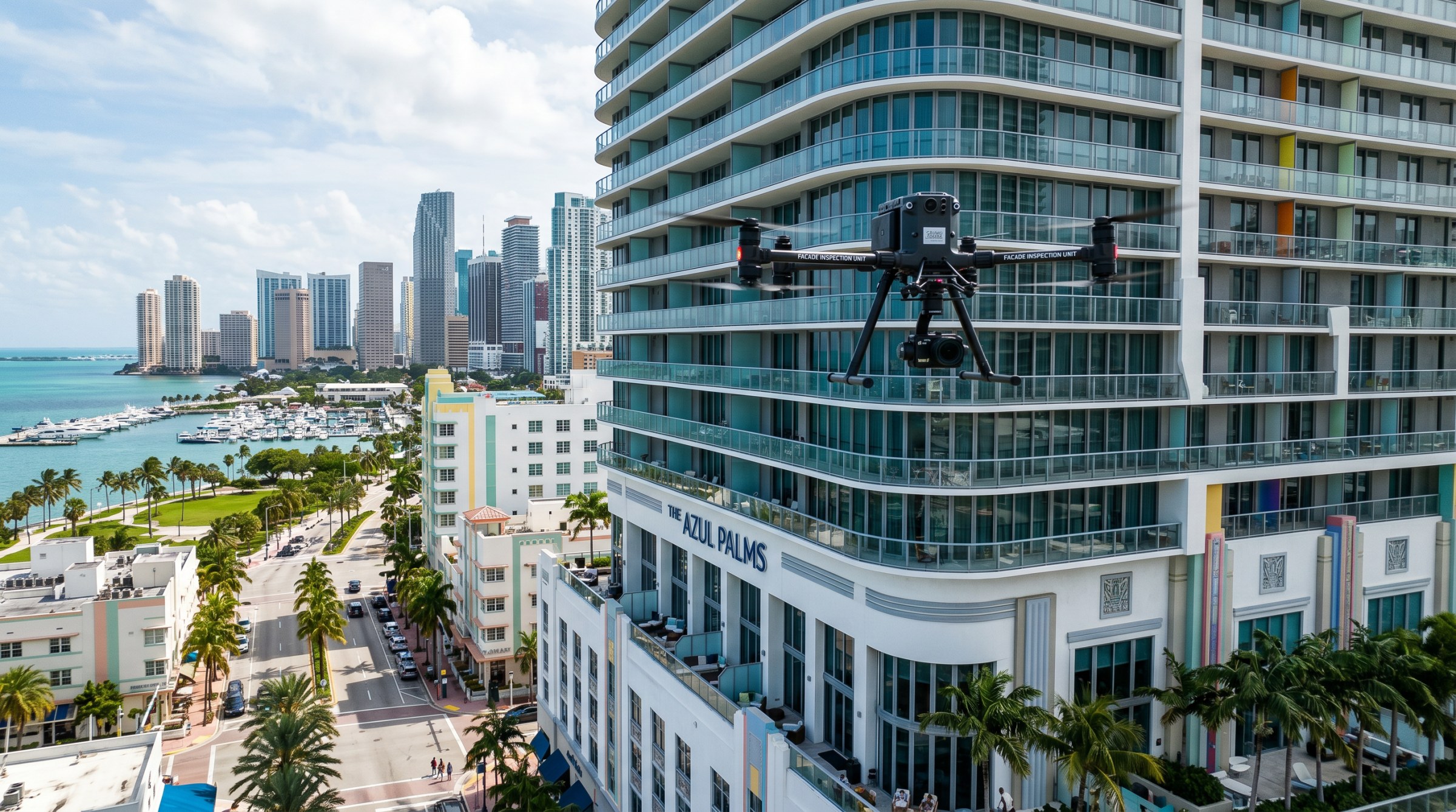 Facade drone inspection reporting