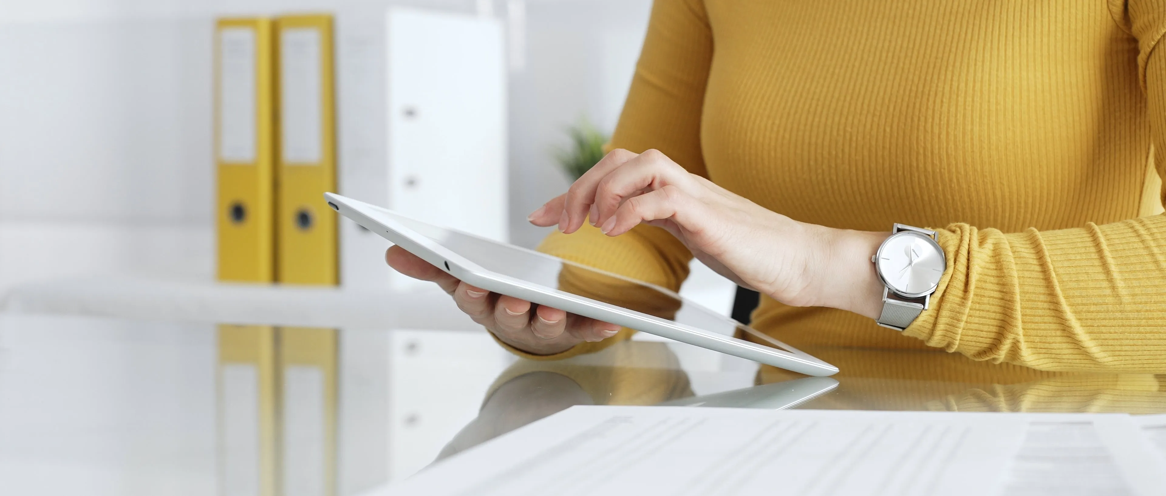 Using the tablet