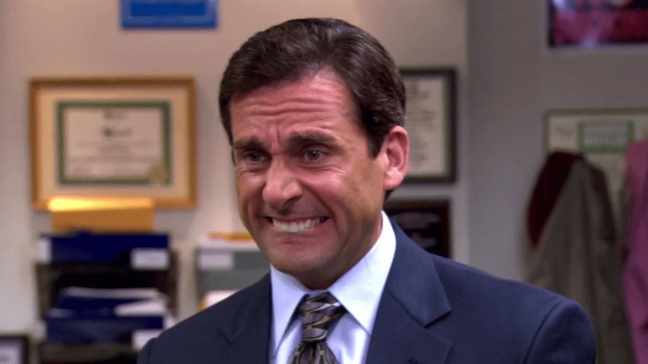 Image de la série The Office avec le personnage qui ressemble à une personne relou - Panache Organisme de formation en prise de parole et en leadership 