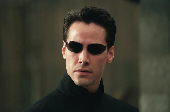 Image de Néo dans Matrix référence à la pilule rouge ou pilule bleue sur les émotions