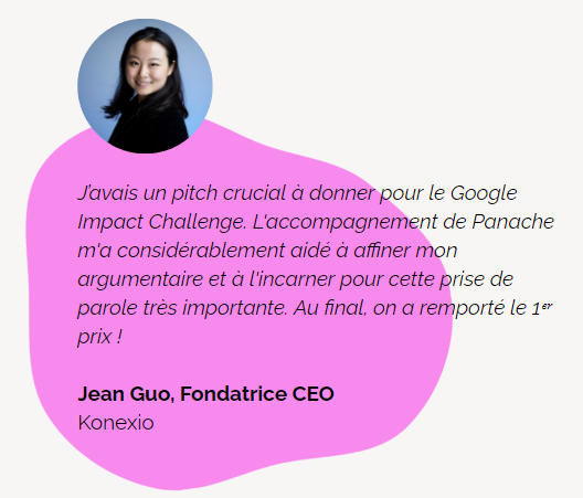 Témoignage de la fondatrice de Konexio qui a gagné le premier prix grâce à son pitch percutant lors d’un concours Google. 