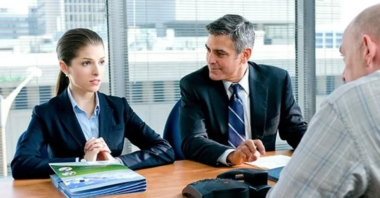 In the air George Clooney, en entretien de refus d'augmentation de salaire