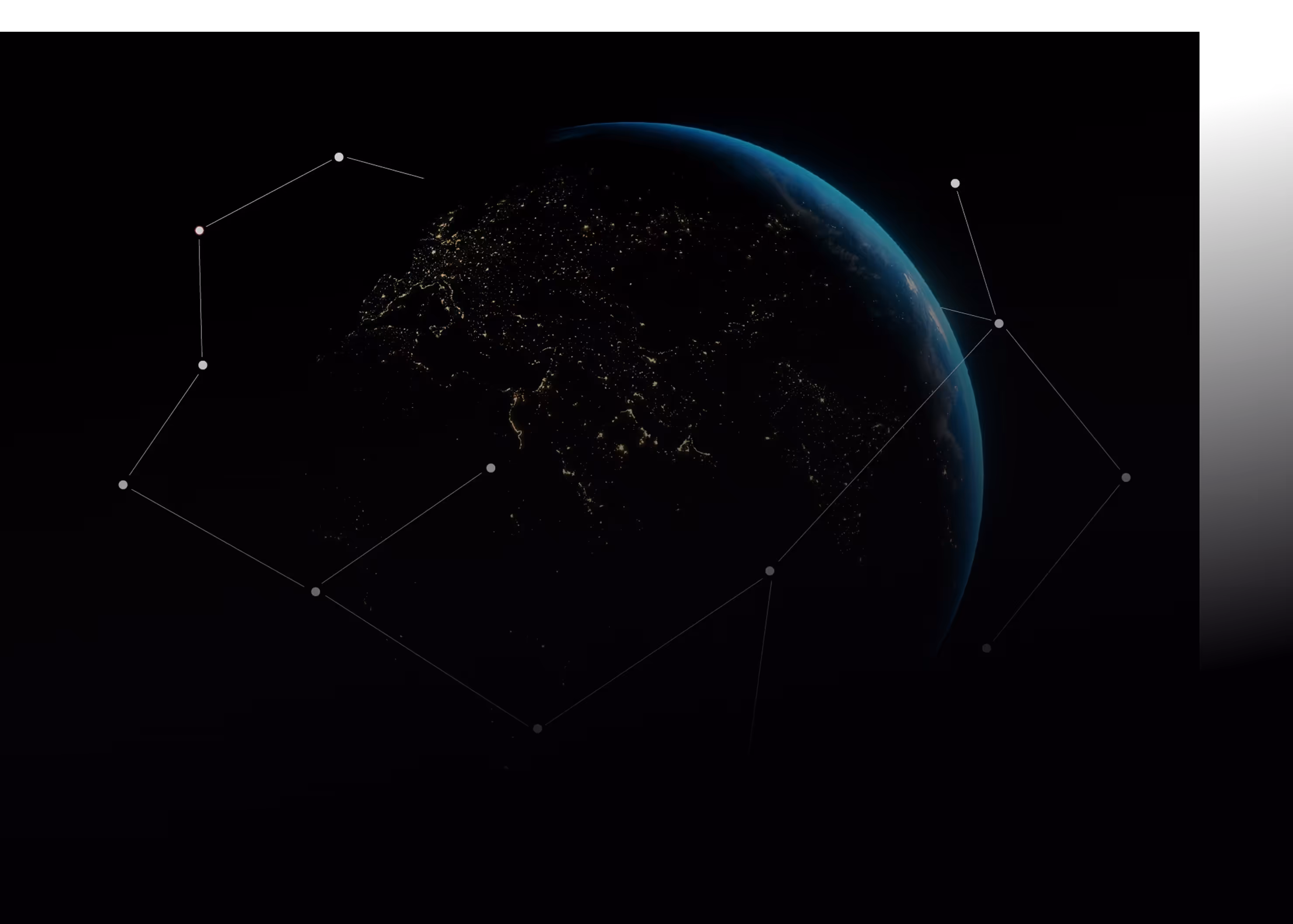 An image of Earth with satellite orbiting Earth.