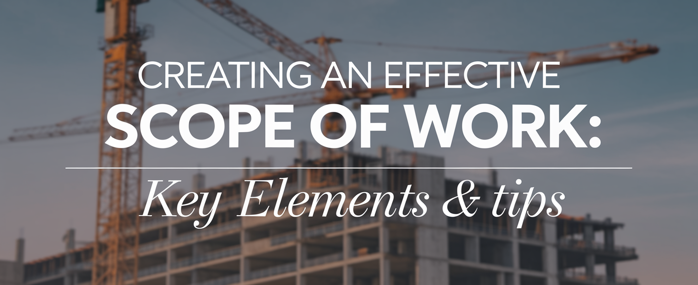 Creating an Effective Scope of Work: Key Elements & Tips