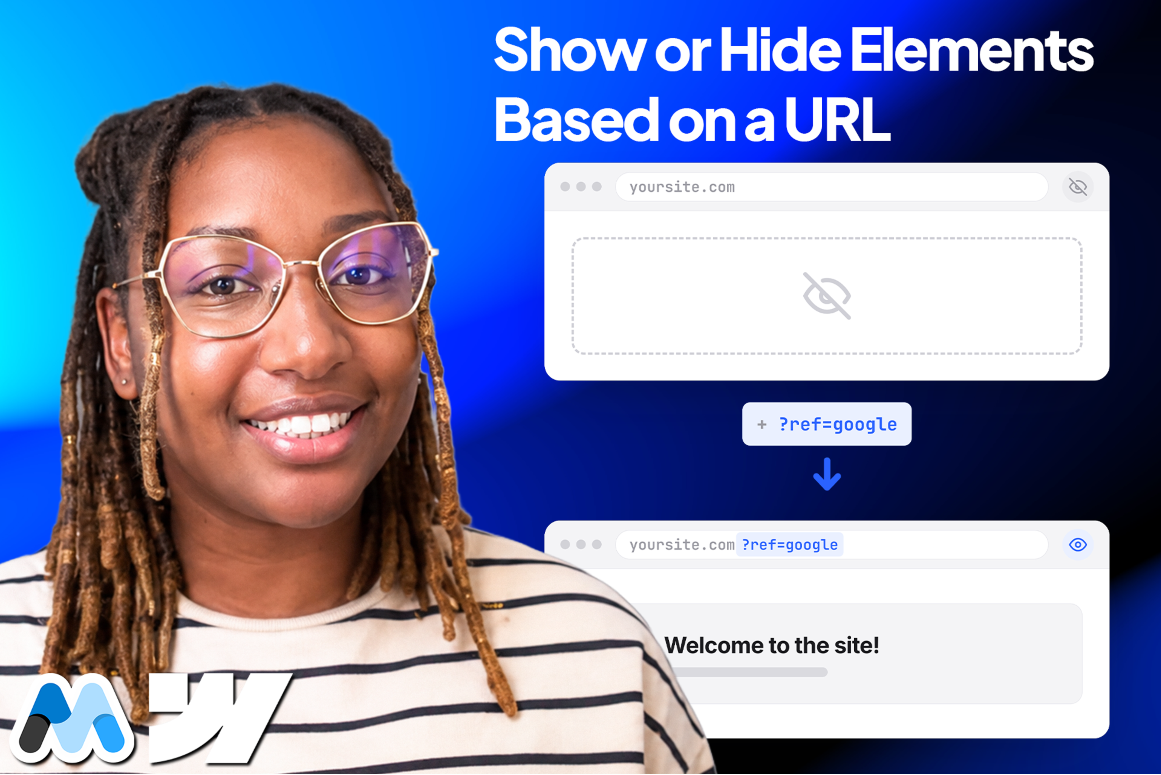How to Show or Hide Elements Based on a URL Parameter in Webflow thumbnail
