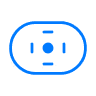 Blue icon of a toolbox with a wrench and screwdriver crossed inside it, representing tools or installation kit.