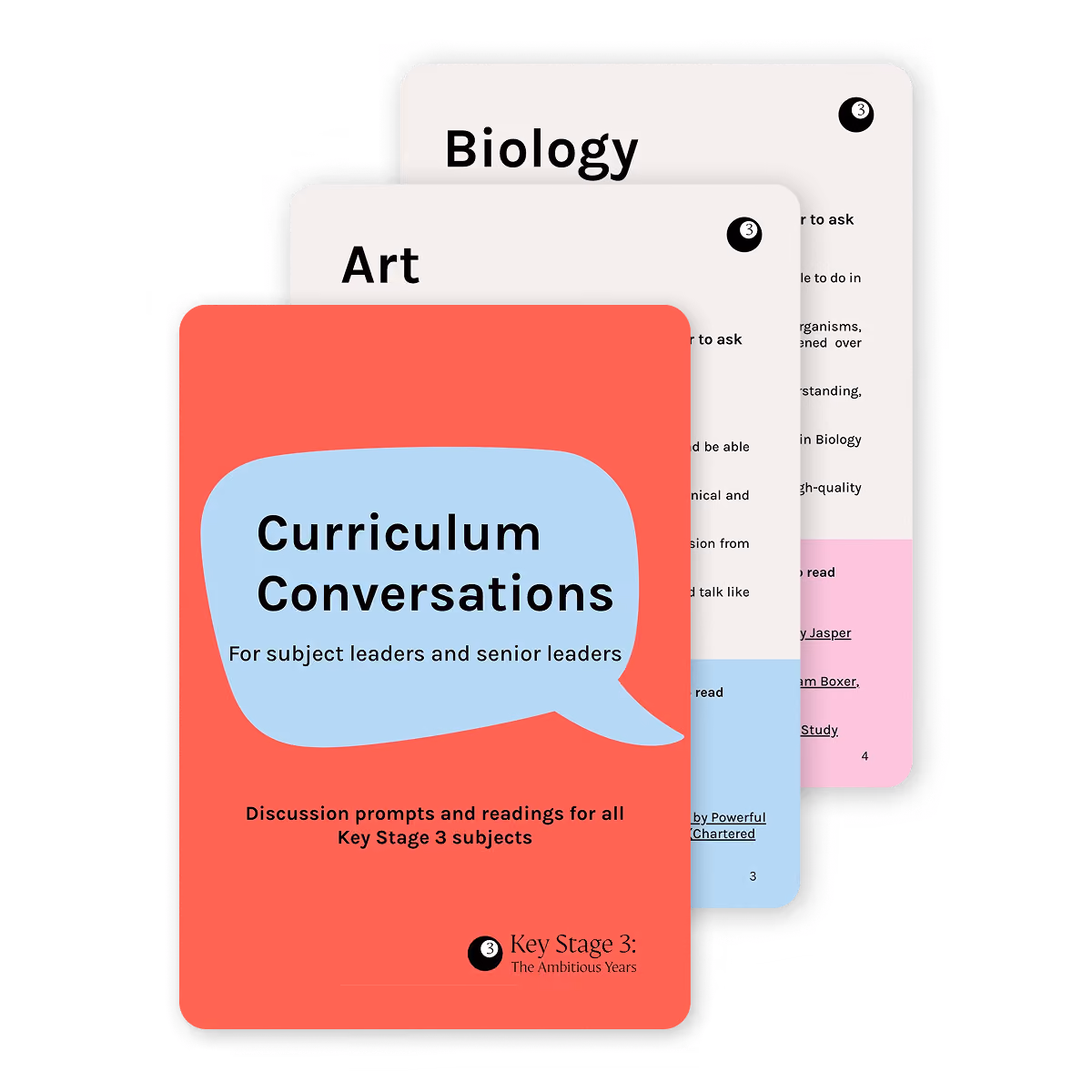Curriculum Conversations pack