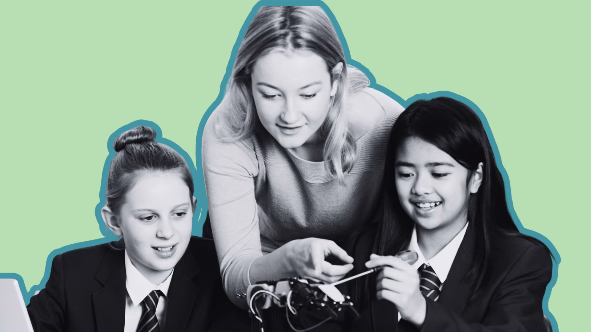 Classroom teacher with students