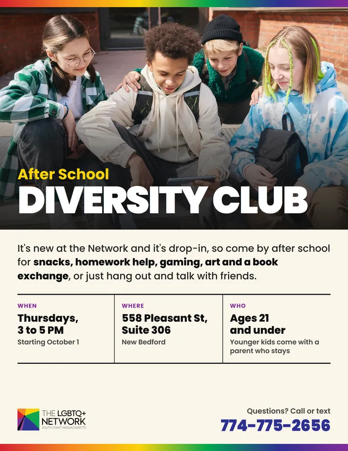 The After School Diversity Club flyer