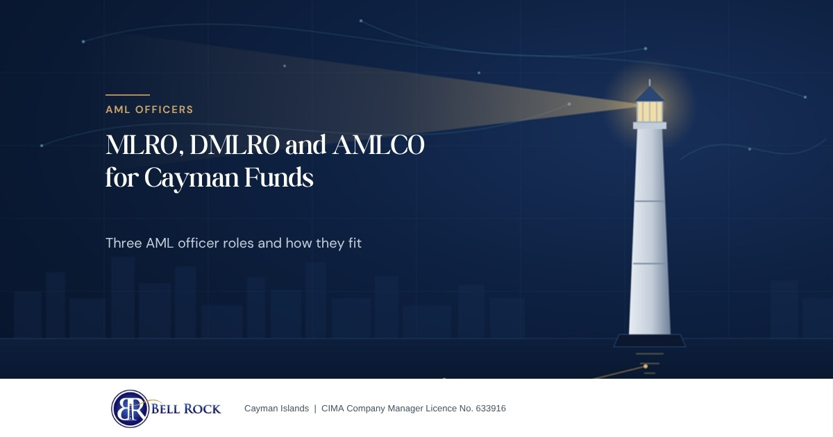Bell Rock article image: MLRO, DMLRO and AMLCO for Cayman Funds