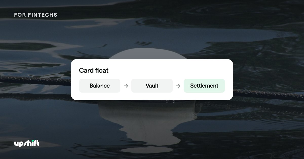 How card programs earn yield on customer float