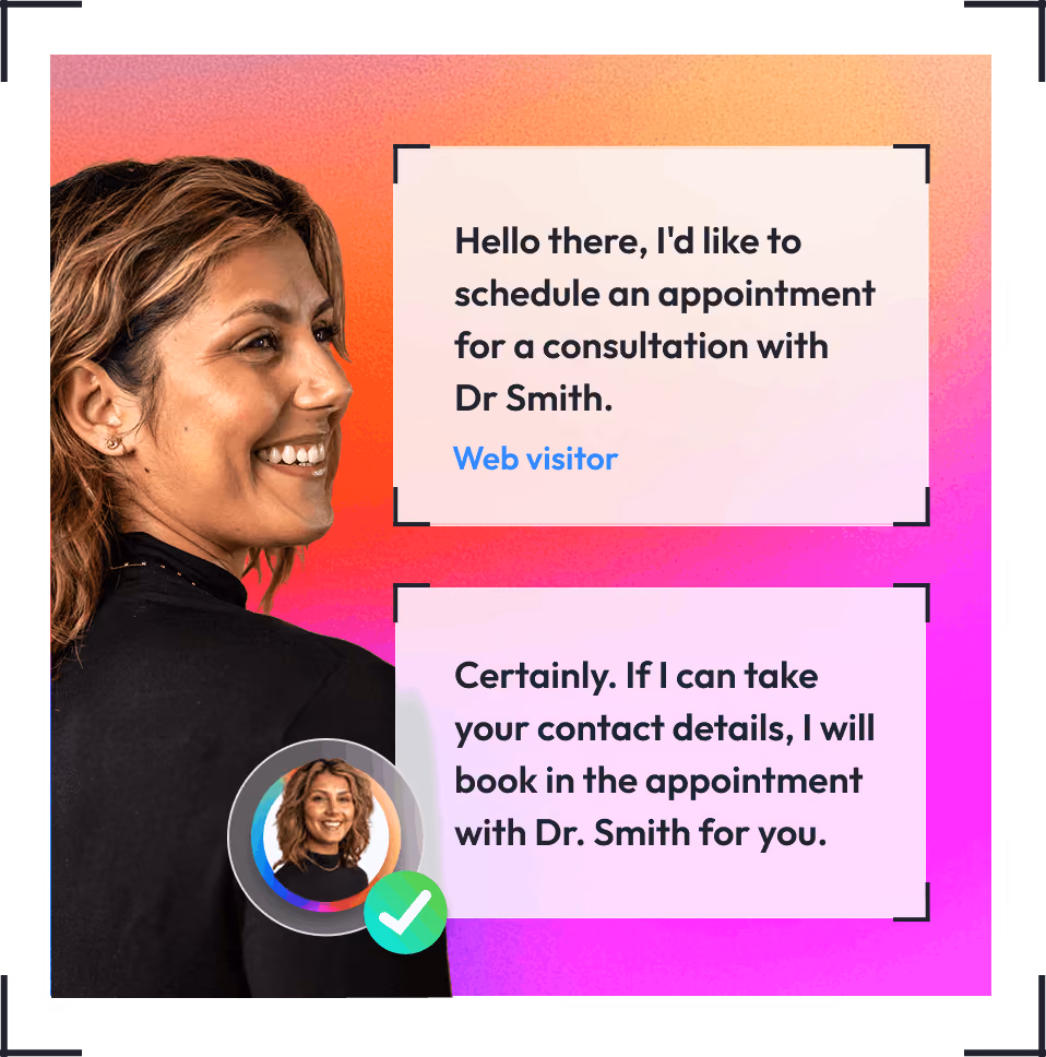 Example of a livechat converstation