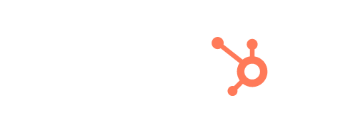 HubSpot company logo in white and orange on a dark green background.